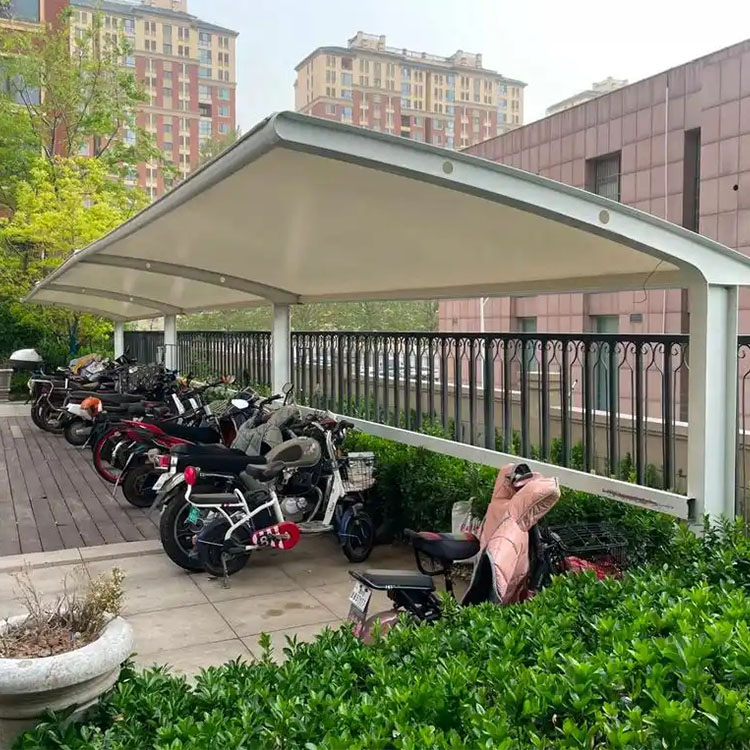 思南县膜结构电动车棚